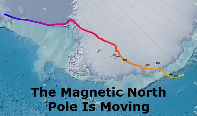 The Magnetic North Pole Is Moving